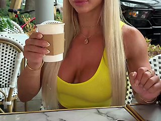 Denise Anders sucking and fucking after a workout