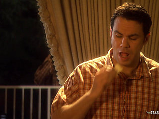 Tattooed slut has to suck a dick before getting eaten out and fucked