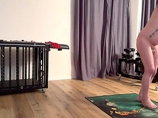 Real Femdom: I Punish My Slave   Spanking & Submission