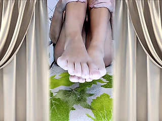 Hot Housewife Lukerya Flirts Passionately Online in the Kitchen