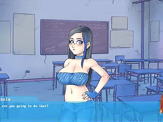 Animated hentai game with monster girls and night lessons featuring teacher Purity Sin