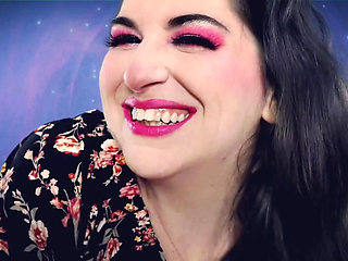 Pink Lipstick on Plexiglass Asmr