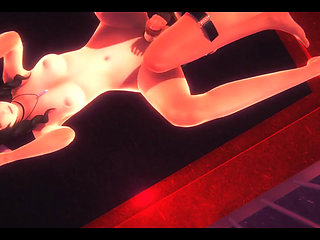 Final Fantasy Vii Hentai - Yuffie Handjob and Double Penetration by Aerith and Other Futanari - Japanese Asian Manga Anime Game