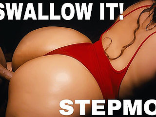 Latina Stepmom Sneaky Blowjob - Stepson Cums Down Her Throat