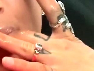 Close up pussy solo dildoing