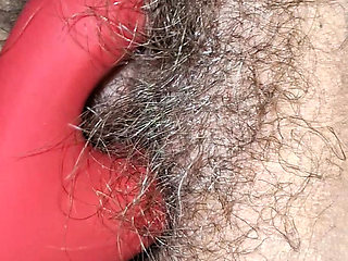 New toy , hairy pussy