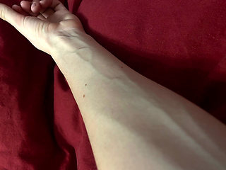 Sexy Swollen Veins on a Thin Hand