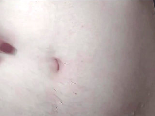 I Caress, Squeeze and Inflate My Hairy Belly
