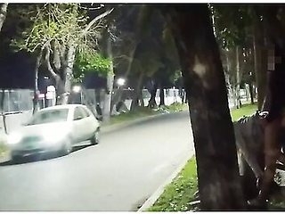 Sex In Public Voyeurs Watch While We Fuck On The Street Girl Flashing Skirt Without Panties Caught