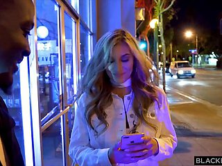 Blonde Ditches Boyfriend for BBC Creampie Ride