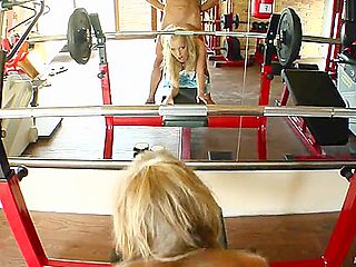 Kasey gets tight holes drilled in gym