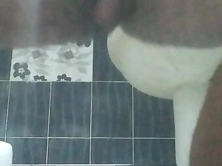 I masturbated alone in the bathroom late at night.