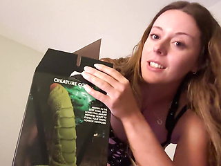 Reading Erotica While Being Fucked by a Monster Cock!