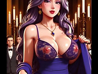 Naughty Princess Having Fun Under the Palace Lights