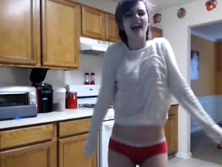 Busty amateur GF webcam solo