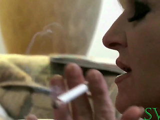 I Make a Deal with Girlfriends Sexy Smoking GILF Stepmom