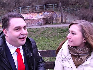 Blowjob in a park for the king of trash porn Andrea Dipre