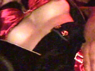 She Was Getting Naked in This Booth and Was Teasing a Guy by Rubbing on.