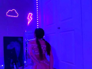 Xxlayna Marie's First Ever Anal Solo In Front Of Mirror Big