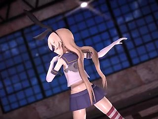 Hentai redhead gives blowjob and having sex