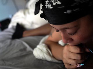 amateur interracial blowjob