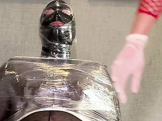 Dominafire Hand Over Mouth Milking Slave