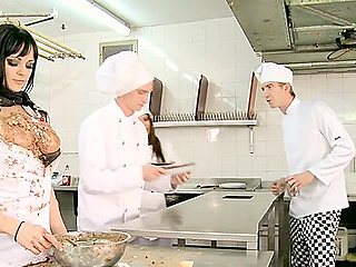 Anastasia Is Getting Messy In The Kitchen