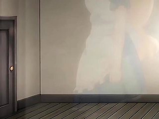 Vivid Body in the room under midnight silence