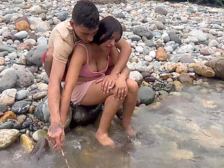 Hilary Palvin teaches young Latina to fish then fucks her tight pussy and cums inside - Amateur Homemade Anal & Rough Sex