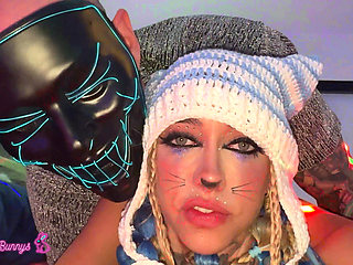 Lusty Bunny Khloe Kapri Gets Her Face Covered in Cum!