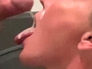 Up Close Drenched in Sperm Submissive Massive Facial