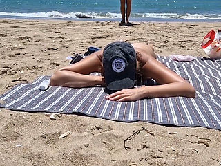 Young Girl Gets Fucked on the Beach by a Stranger Fucking From Behind