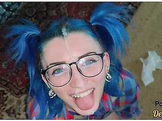 A Selection Of A Lot Of Serma For A Cute Schoolgirl With Glasses