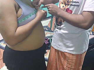 The Tailor Came to Take the Measurements of the Clothes and Fucked Her. Part 01