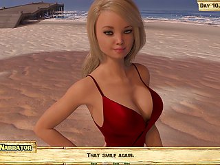 Naughty island adventure with big-boobed stepdaughter in this fun visual novel