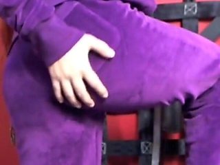 Velour suit tease