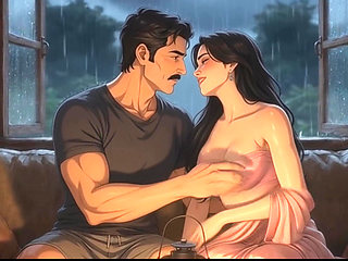 Barsaat Ki Raat Mein Padosi Ne Akeli Bhabhi Ko Tarpa Diya
