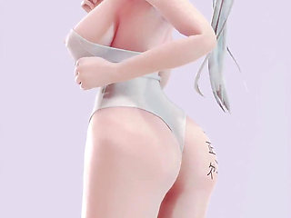 Sistar - Shake It white Stockings; Swimwear; Striptease; Busty; Long Legs