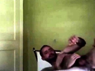 HAIRY DADDY FUCKED HARD IN BED BY AMATEUR MAN