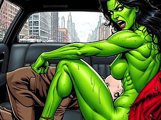 She-hulk Slut Not a Day Without Fucking. Big Compilation Cartoon