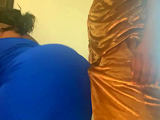 Dirty Diana gets fucked in her long blue dress