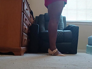 Red Dress Crossdresser Transvestite Crossdresser