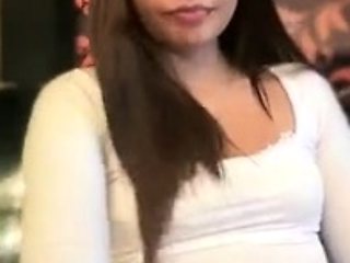 Brunette solo masturbation on webcam