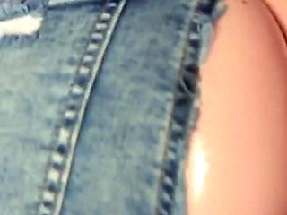 My Husband Fuck Me with Ripped Pants and Cum Inside