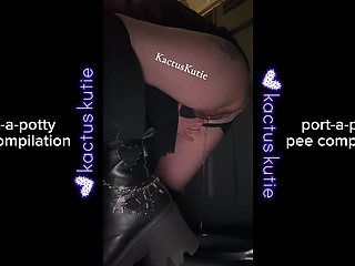 Port-a-potty Pee Compilation