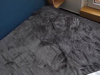 Candie Luciani POV Nude Massage in Pink Underwear Black Bed