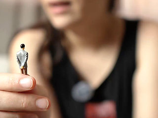 Giantess Cheats on Her Tiny Husband Humiliates Him