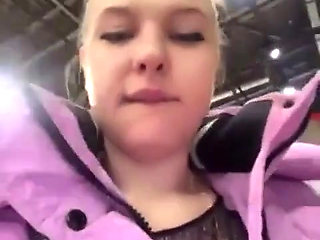 Masturbate and Vibrating Pussy in Locker Room