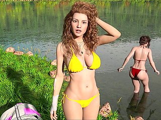 Adult game featuring a busty mom and some fun gameplay