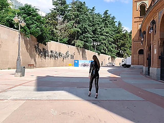 Alice Maze MILF Public Leather Shiny Fetish CEI Pussy Juicy